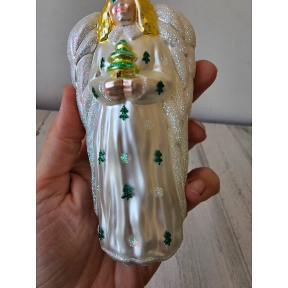 Patricia breen noel Angel cherub tree ornament glitter Xmas tree - Picture 4 of 9
